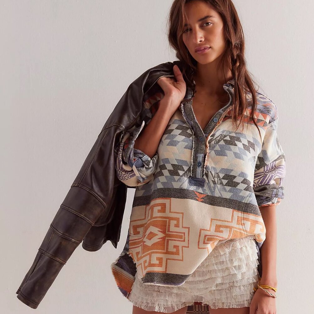 We The Free Arizona Sky Pullover - Black Desert Combo - S